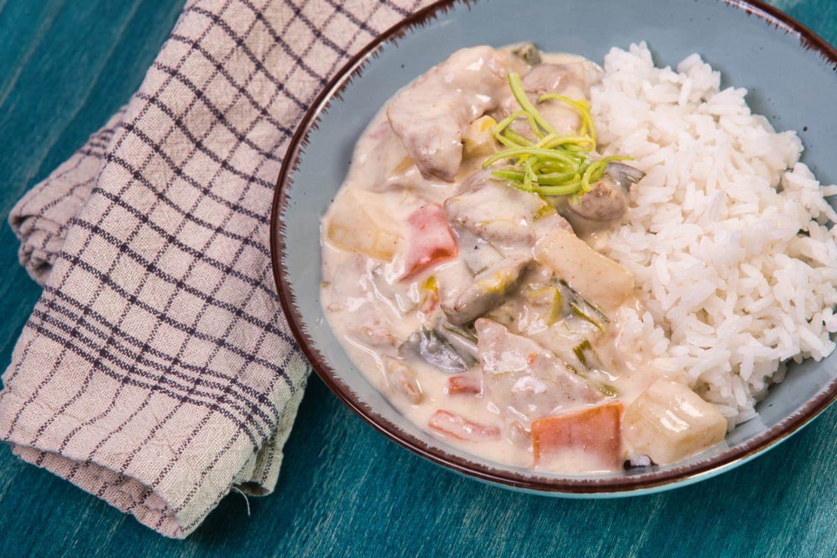 Tejszínes-ananászos sertésszűz